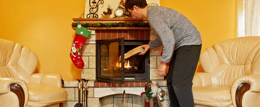 Rusted Metal Fireplace Restoration in Boise, Idaho